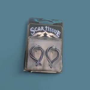 Scartissue Glass Earrings Plugs Men or Women's